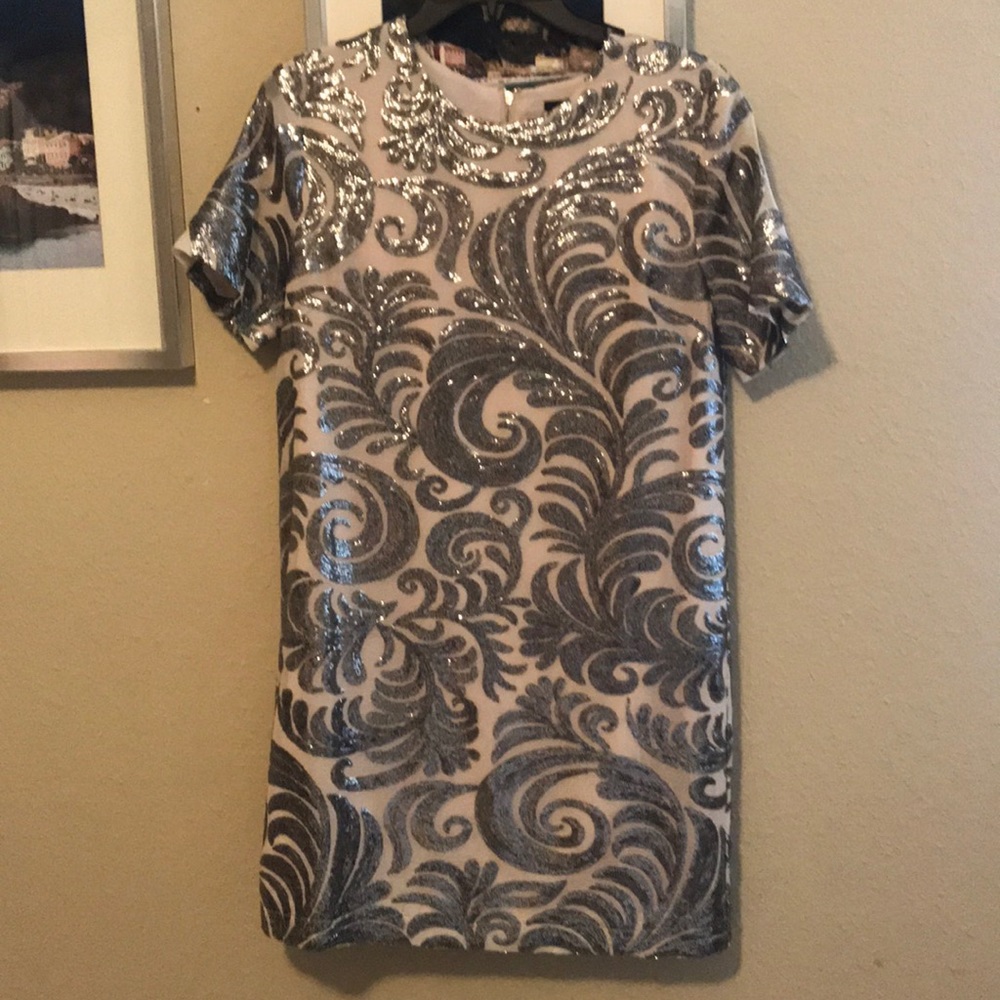 Sequin shift dress